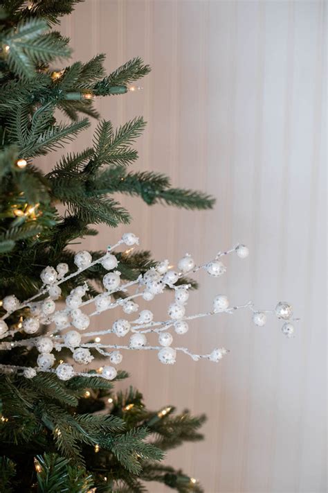 glitter christmas tree spray|christmas tree picks and stems.